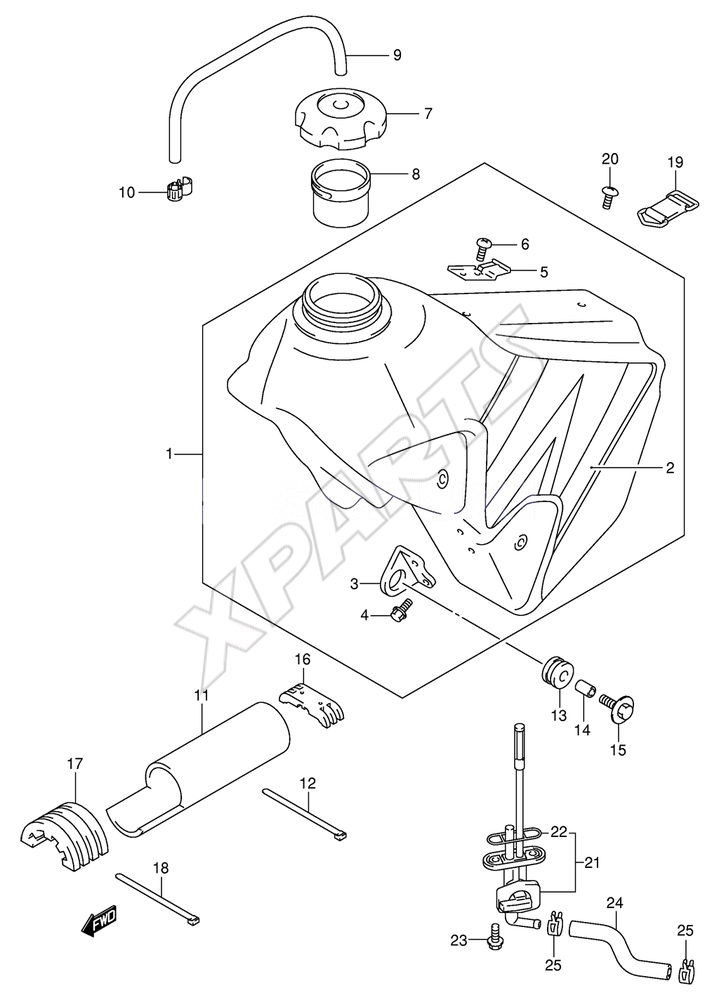 Billede til varegruppe FUEL TANK (MODEL K4)