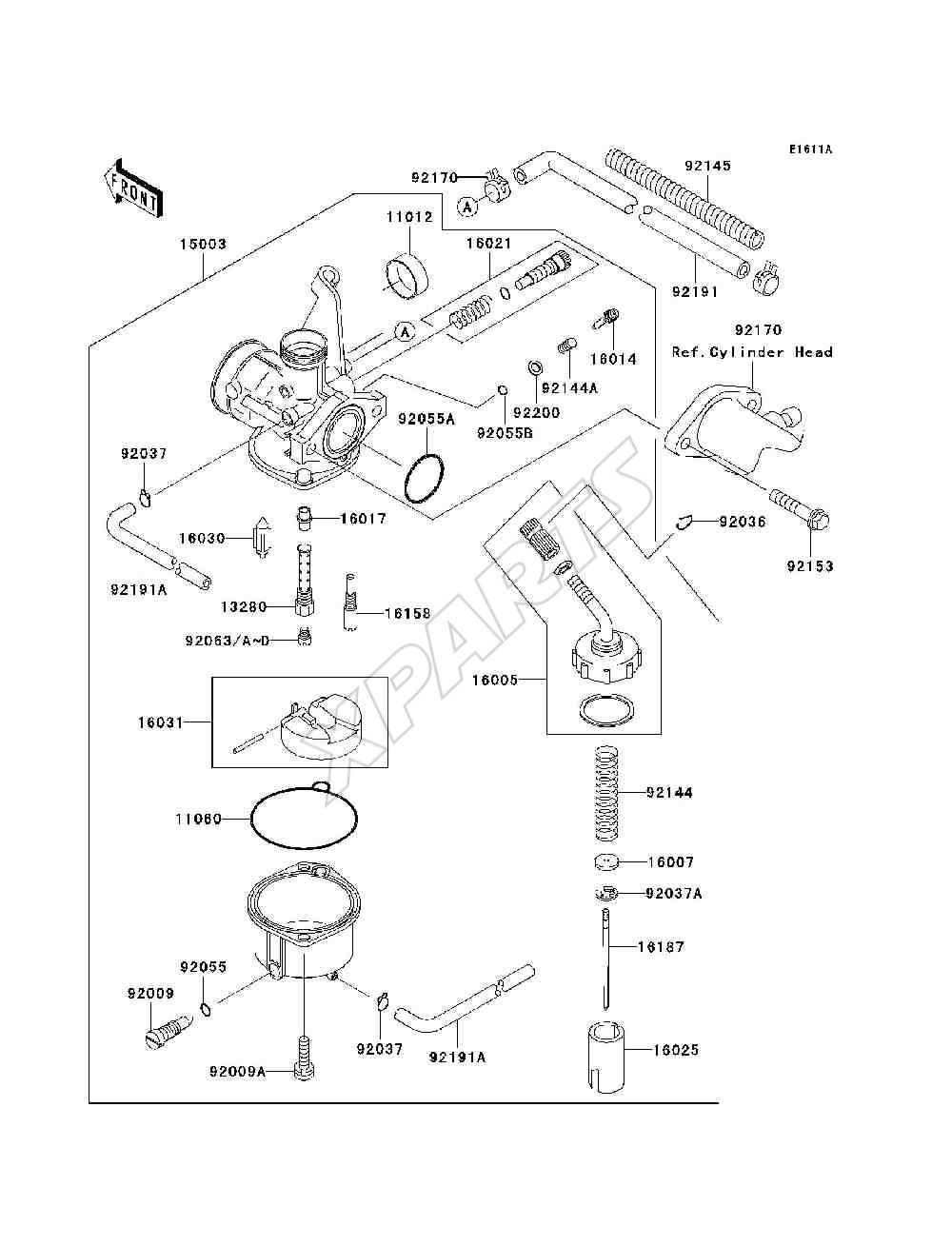 Picture for category Carburetor(A6F / A7F)(CN)