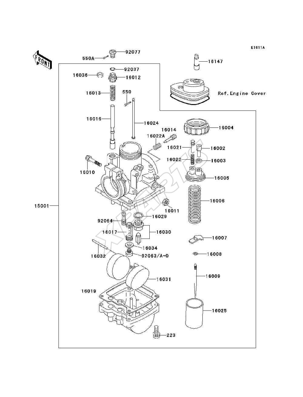 Billede til varegruppe Carburetor(CN)(KE100-B16)
