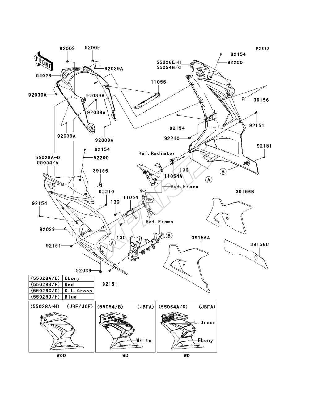 Billede til varegruppe Cowling Lowers(JBF-JCF)