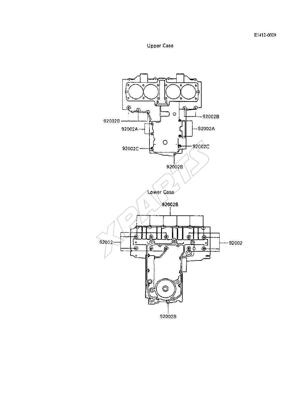 Billede til varegruppe Crankcase Bolt Pattern