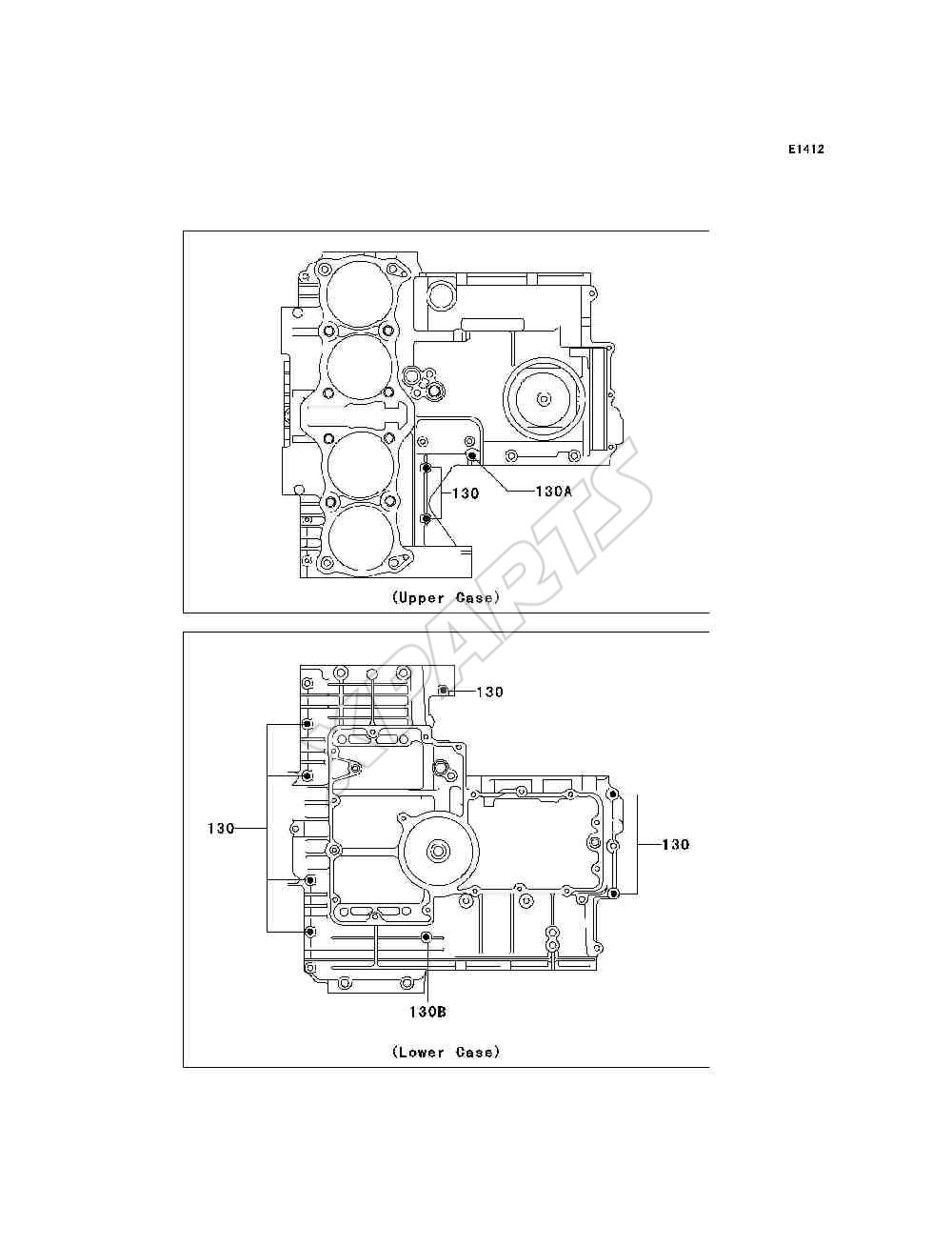 Billede til varegruppe Crankcase Bolt Pattern