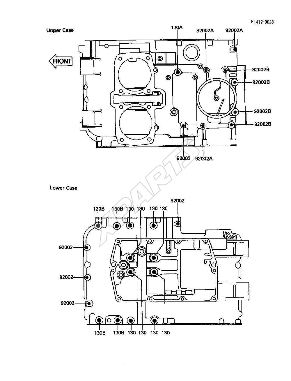 Billede til varegruppe Crankcase Bolt Pattern