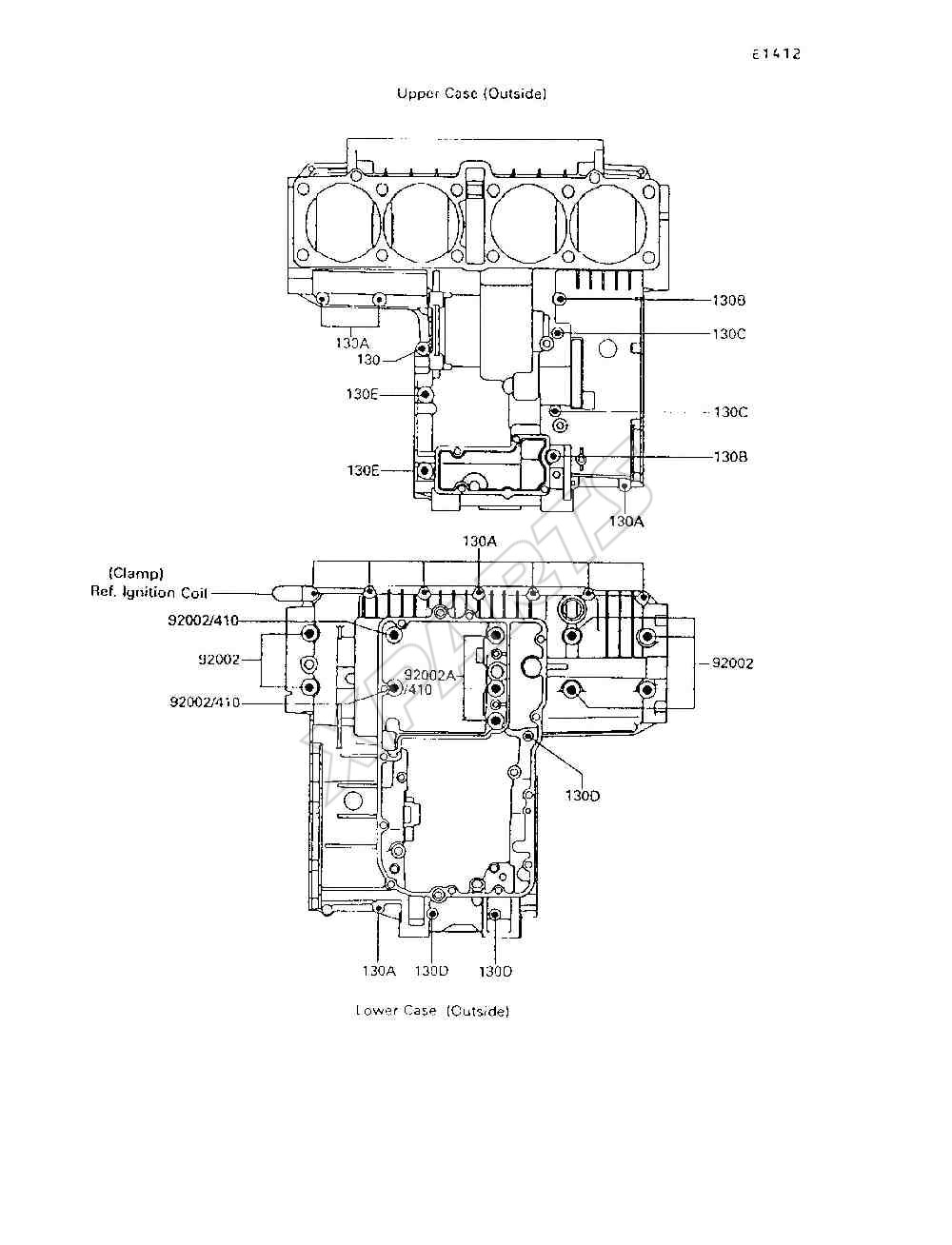 Billede til varegruppe Crankcase Bolt Pattern