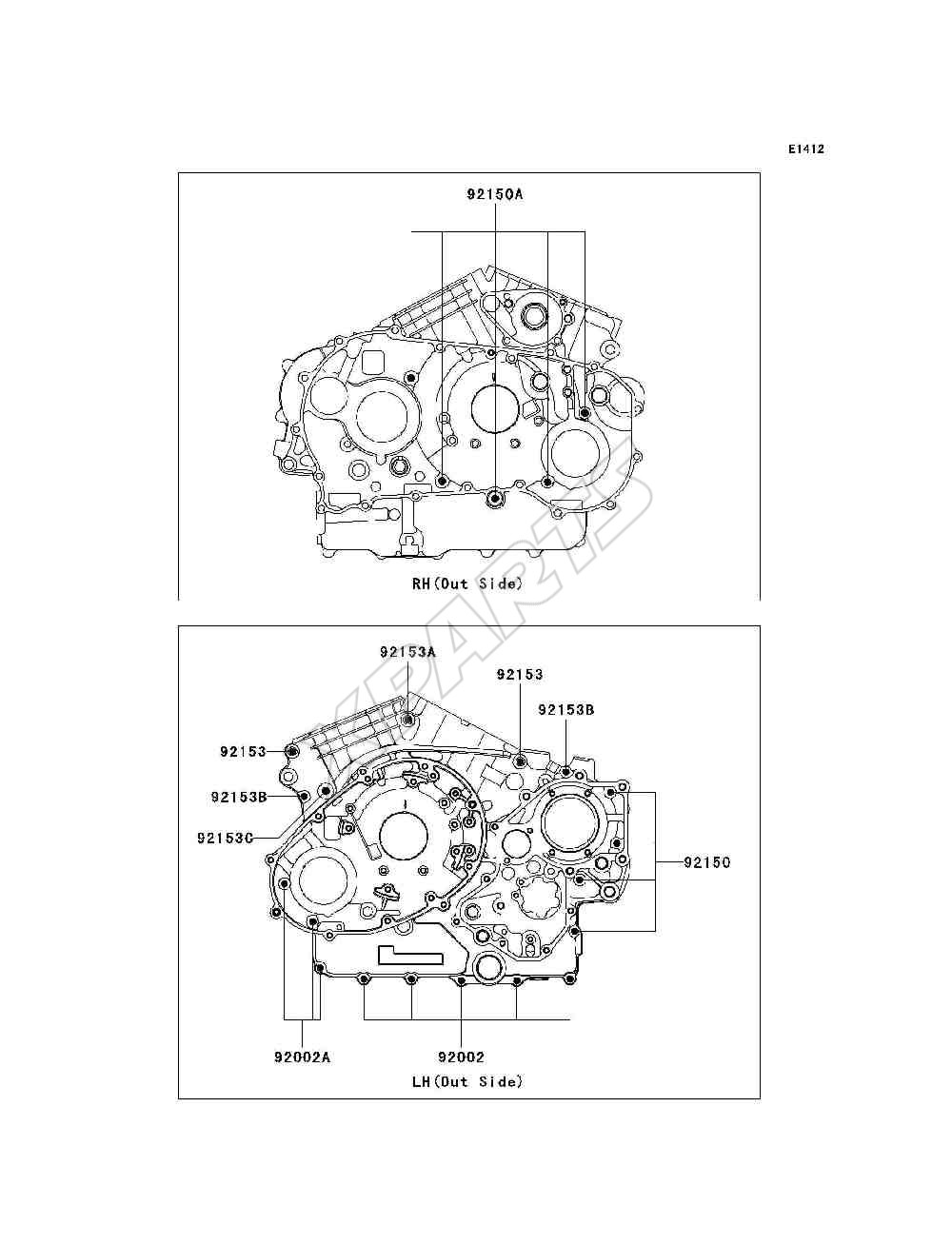 Picture for category Crankcase Bolt Pattern(A1 / A2)