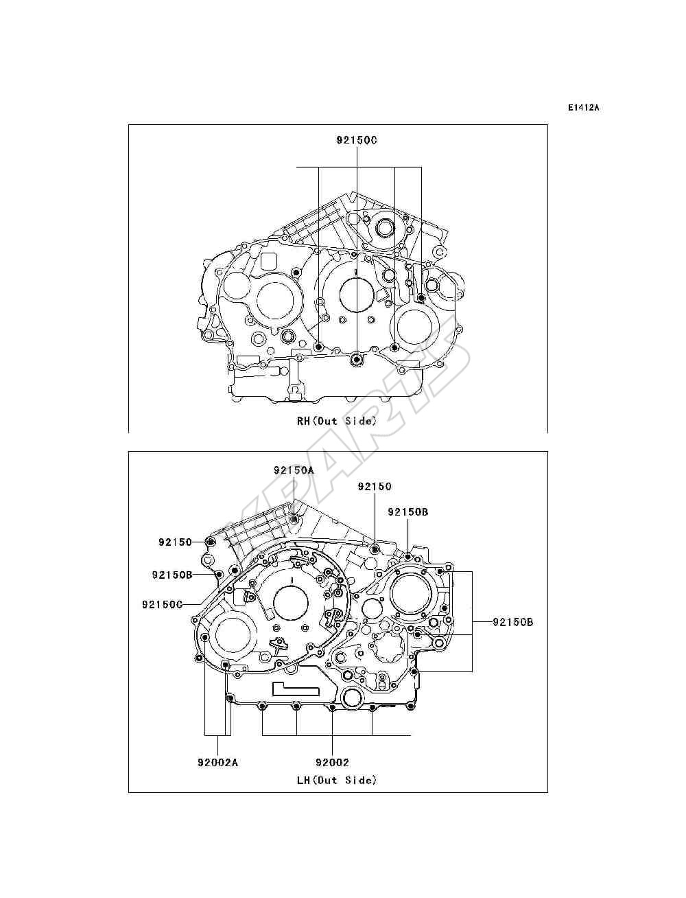 Picture for category Crankcase Bolt Pattern(A3)