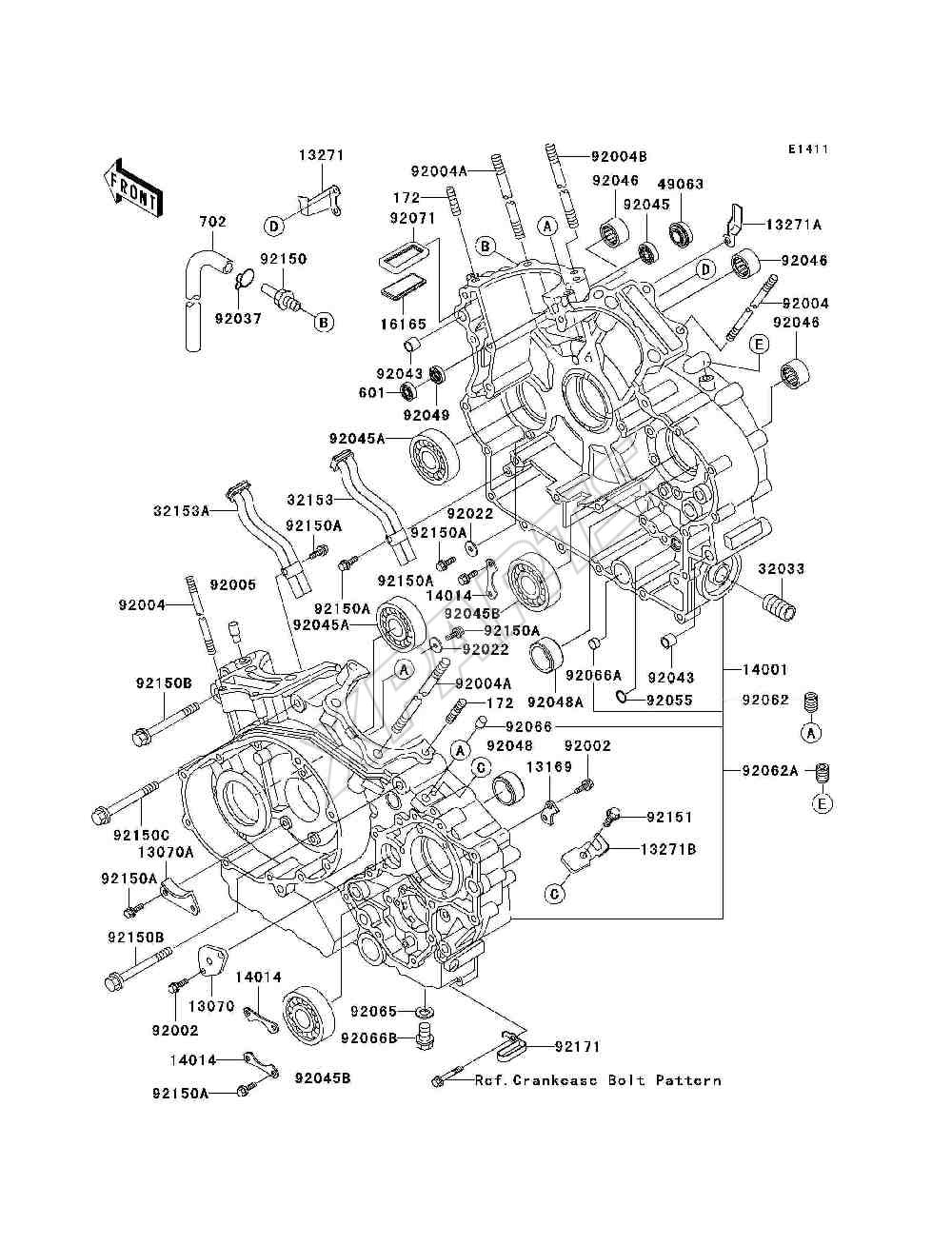 Billede til varegruppe Crankcase(VN1500-E2-E4)