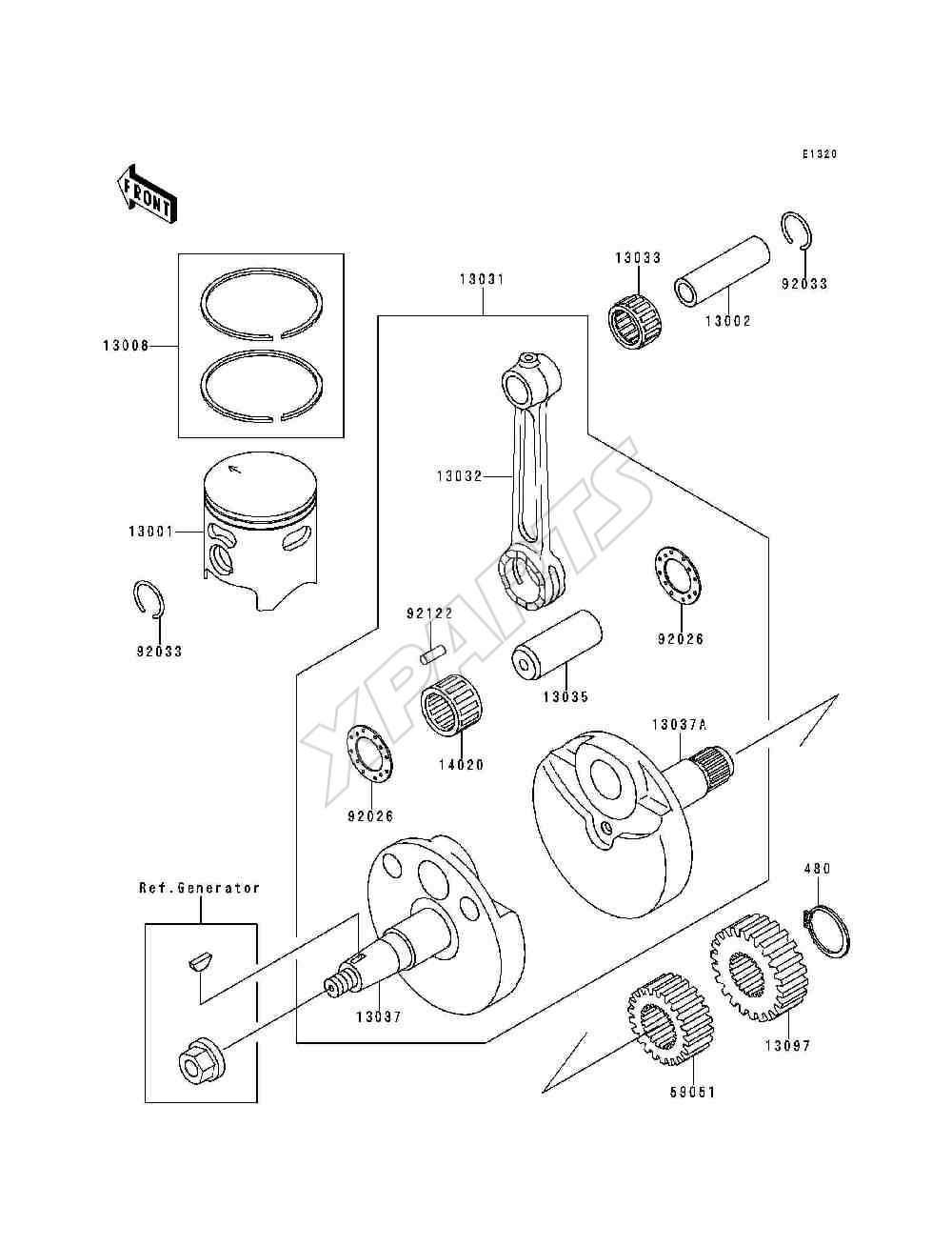 Billede til varegruppe Crankshaft / Piston