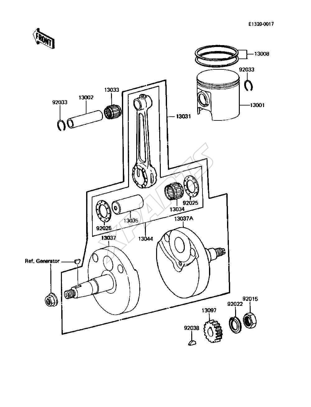 Billede til varegruppe Crankshaft / Piston(s)