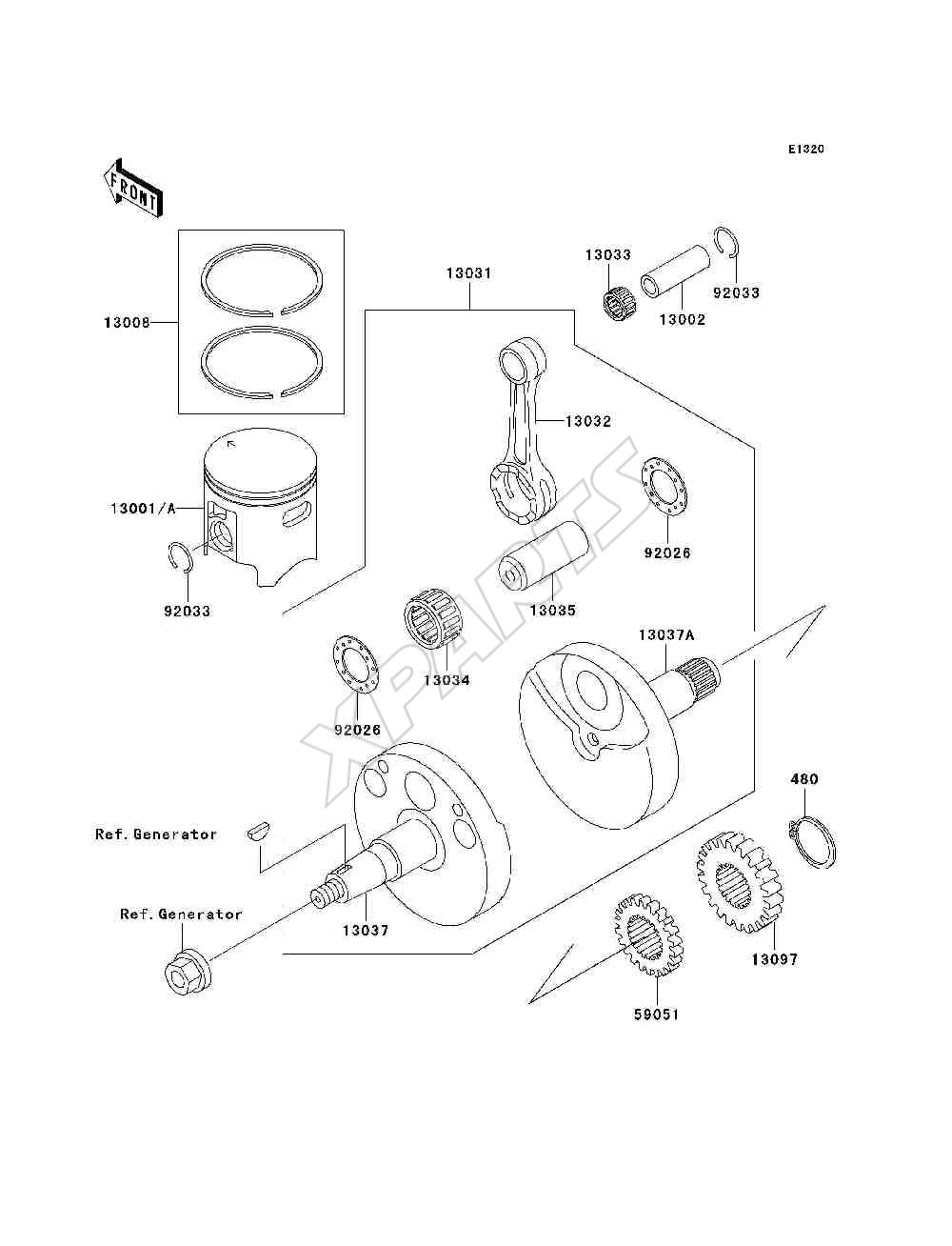 Billede til varegruppe Crankshaft / Piston(s)