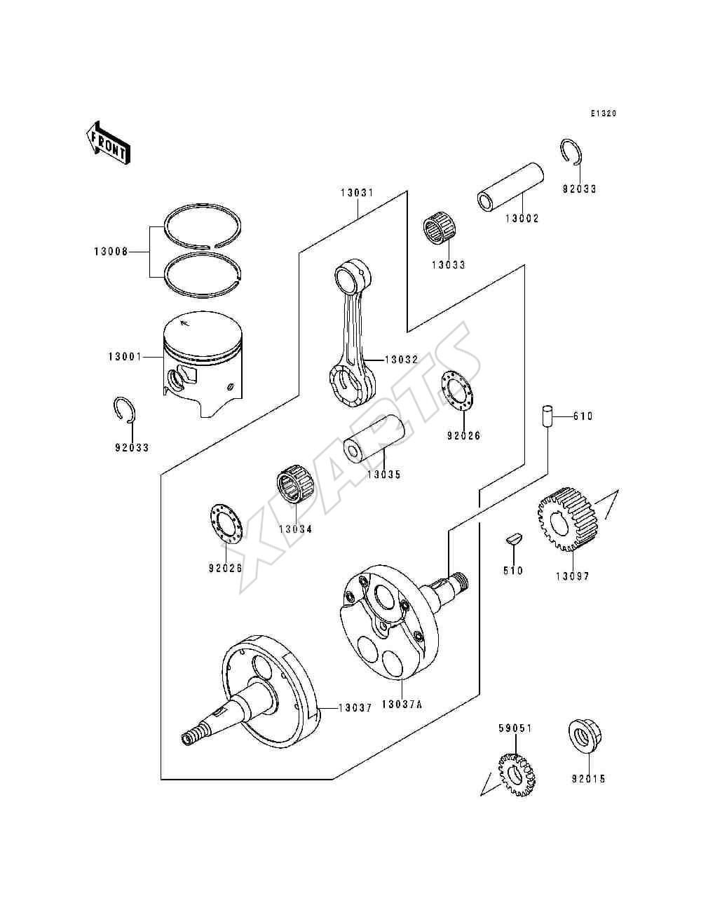 Billede til varegruppe Crankshaft / Piston(s)