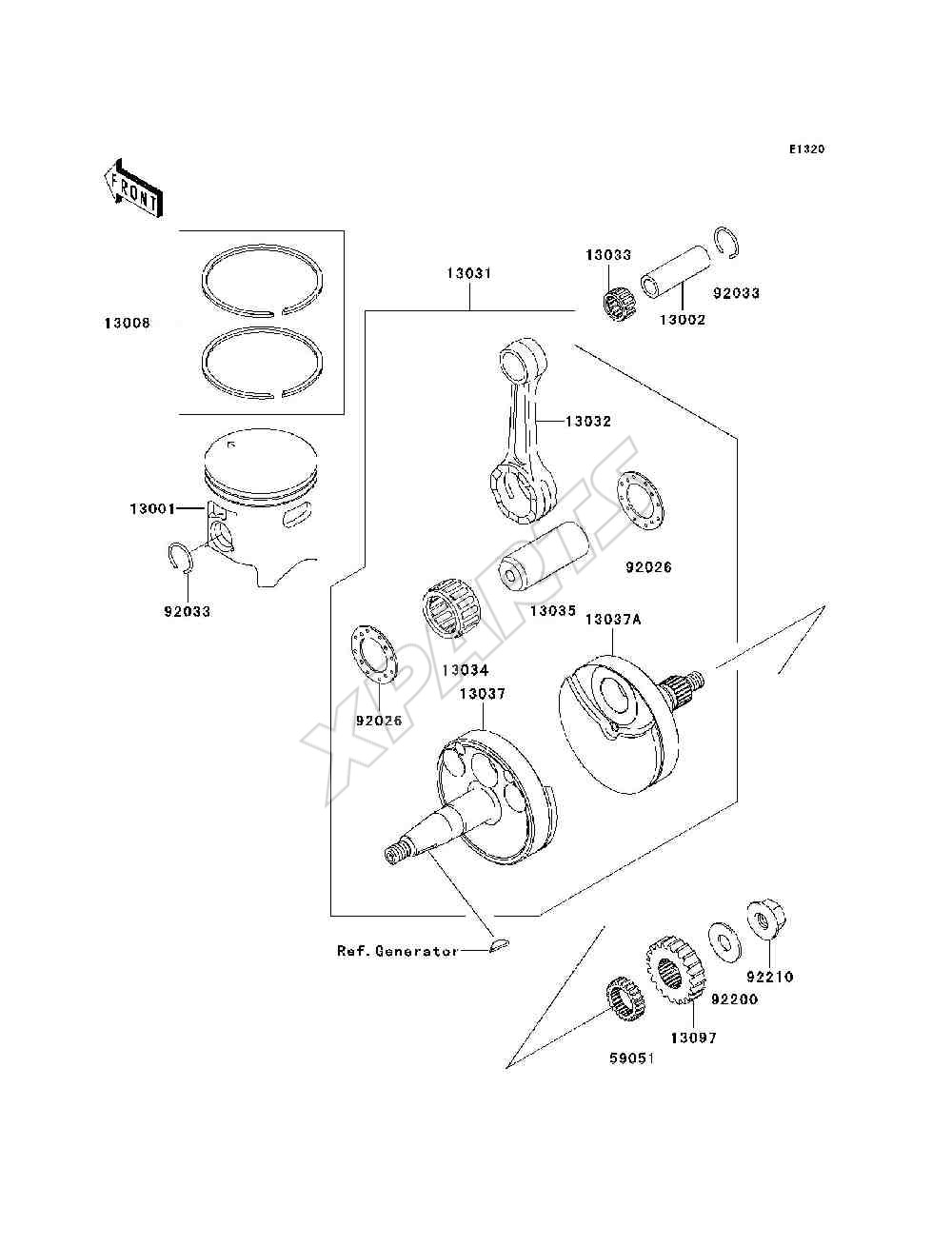 Billede til varegruppe Crankshaft / Piston(s)