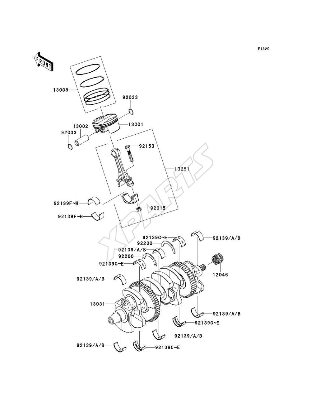 Billede til varegruppe Crankshaft / Piston(s)