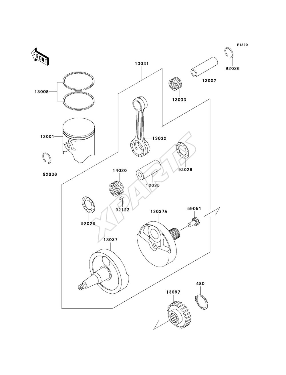 Billede til varegruppe Crankshaft / Piston(s)