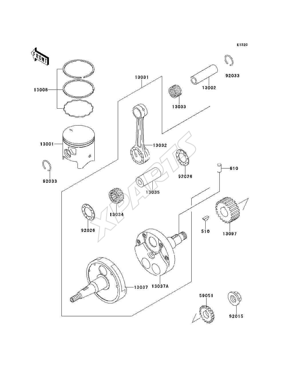 Billede til varegruppe Crankshaft / Piston(s)