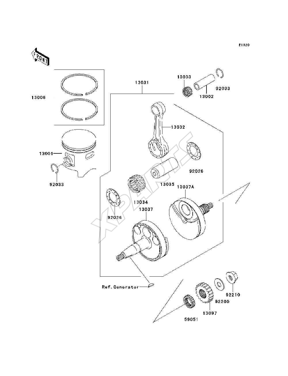 Billede til varegruppe Crankshaft / Piston(s)