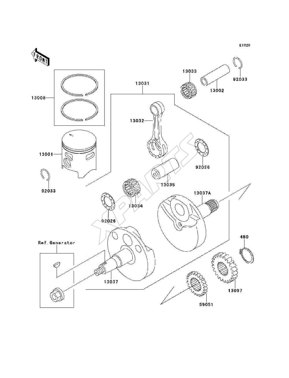 Billede til varegruppe Crankshaft / Piston(s)