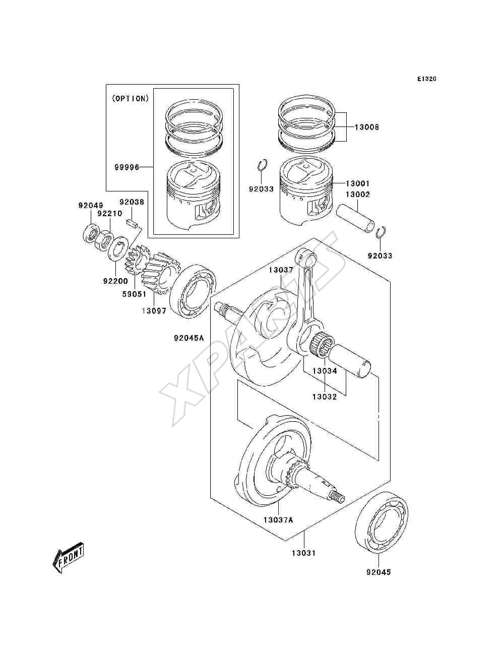Billede til varegruppe Crankshaft / Piston(s)