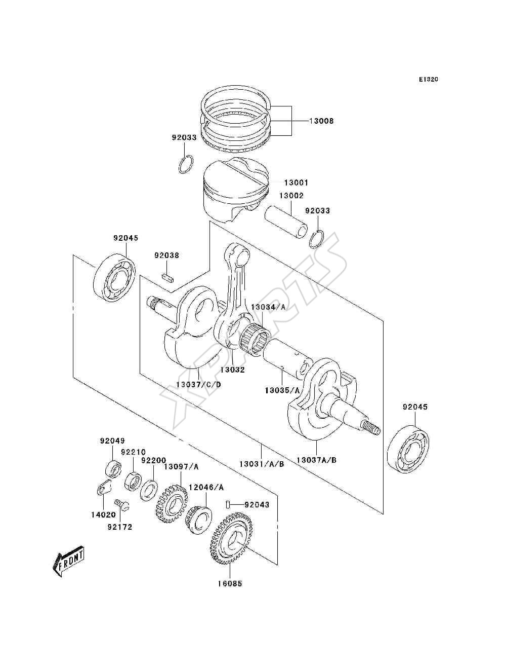 Billede til varegruppe Crankshaft / Piston(s)