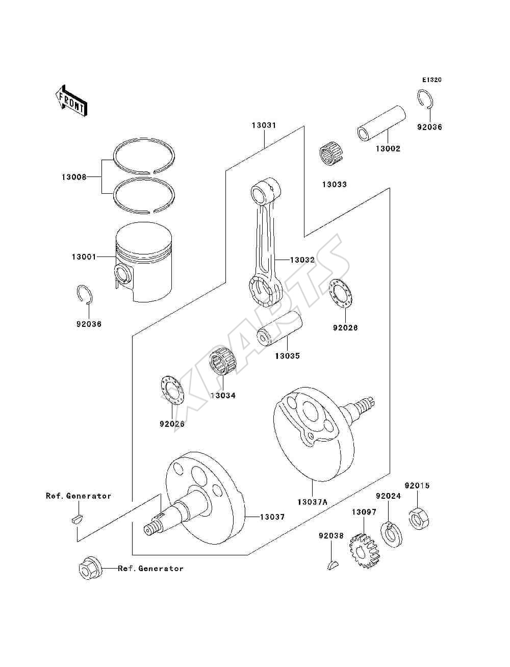 Billede til varegruppe Crankshaft / Piston(s)