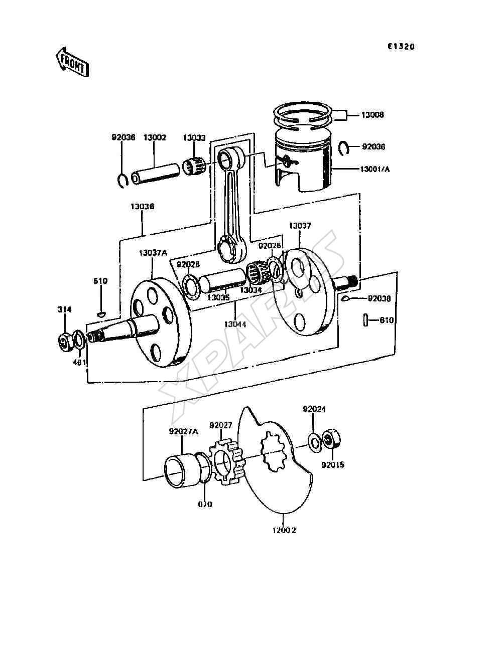 Billede til varegruppe Crankshaft / Piston(s)