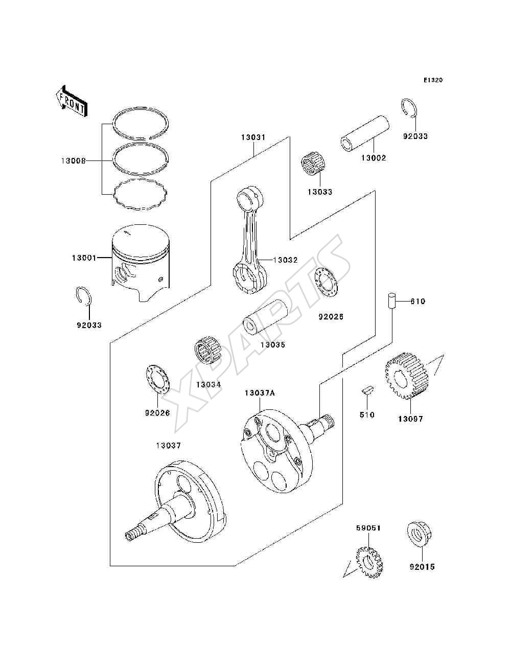 Billede til varegruppe Crankshaft / Piston(s)