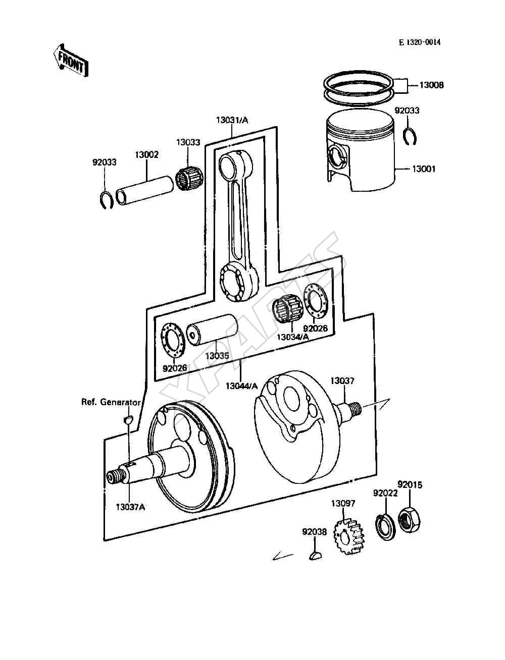 Billede til varegruppe Crankshaft / Piston(s)