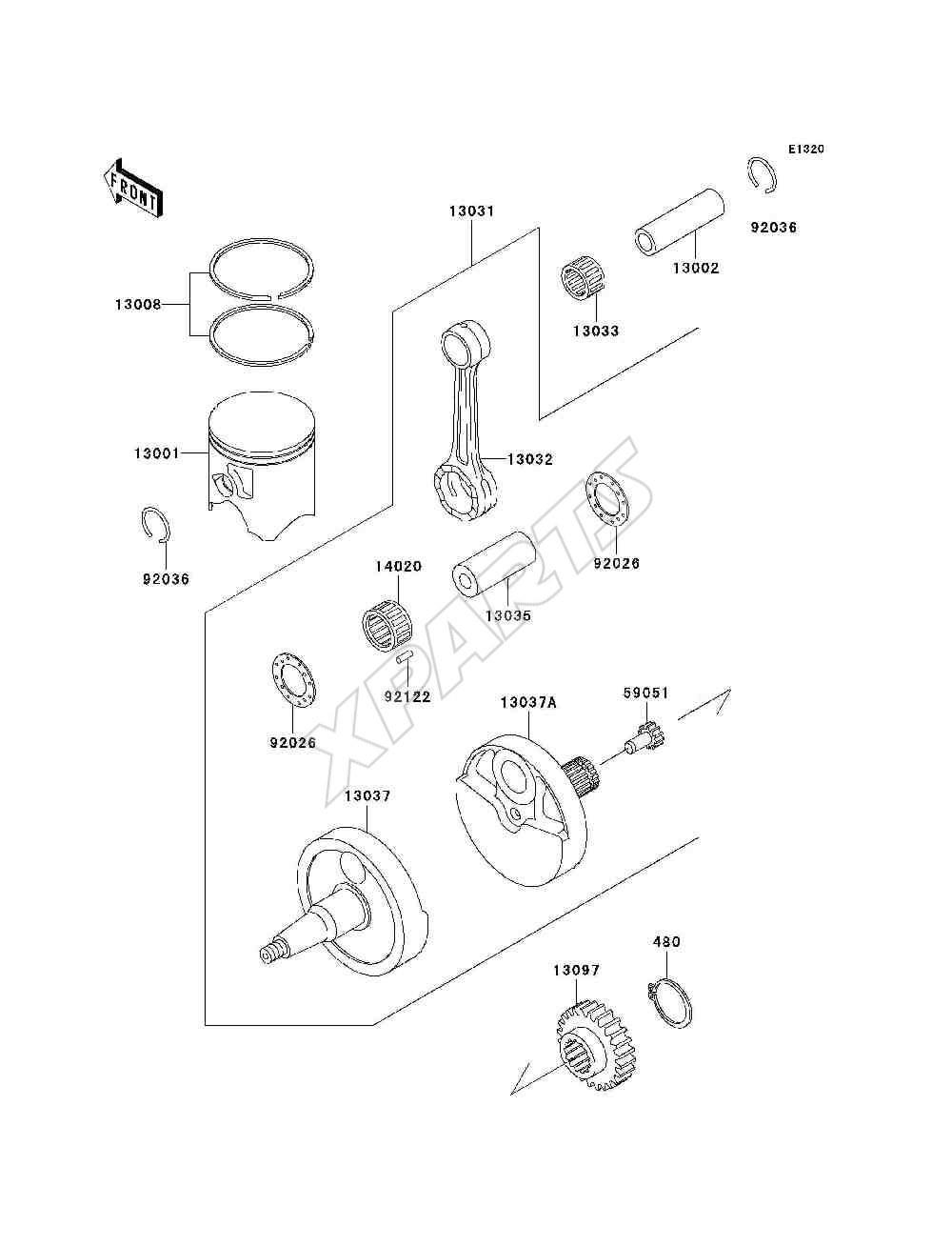 Billede til varegruppe Crankshaft / Piston(s)