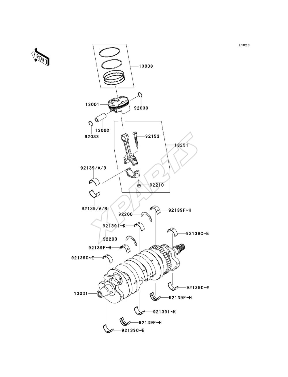 Billede til varegruppe Crankshaft / Piston(s)
