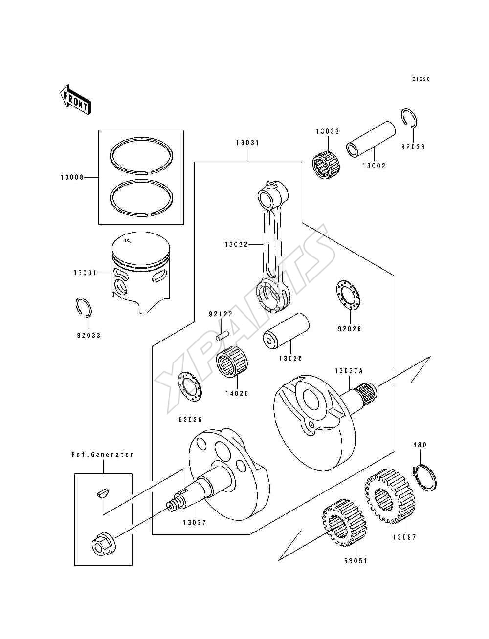 Billede til varegruppe Crankshaft / Piston(s)