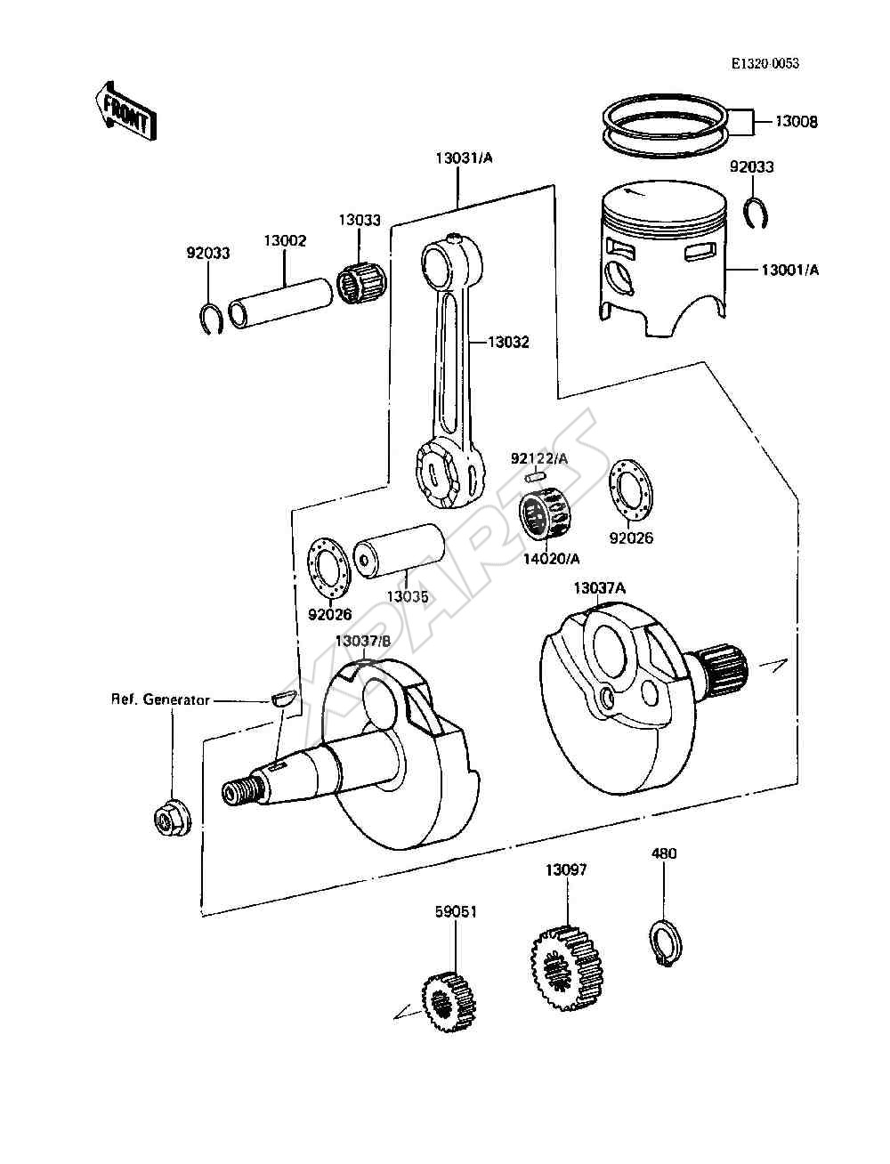 Billede til varegruppe Crankshaft / Piston(s)