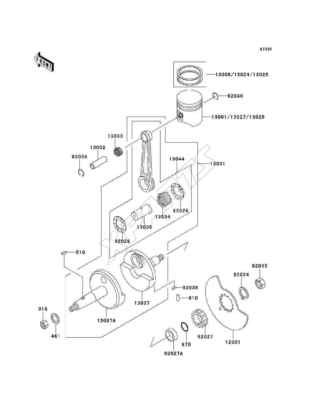 Billede til varegruppe Crankshaft / Piston(s)