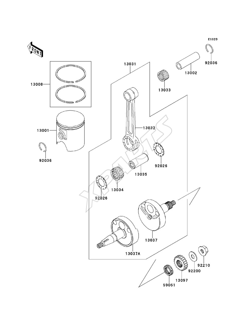 Billede til varegruppe Crankshaft / Piston(s)