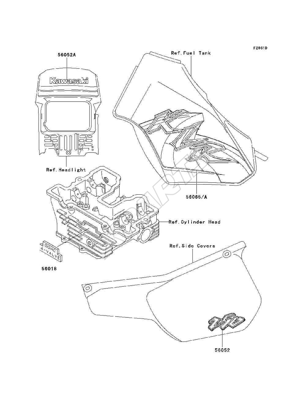 Billede til varegruppe Decals(KL250-D19)