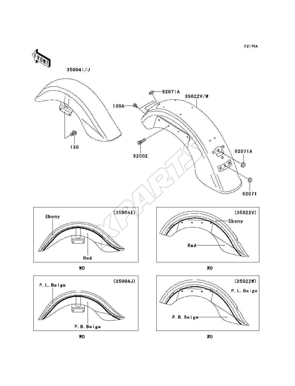 Picture for category Fenders(VN1500-L3)