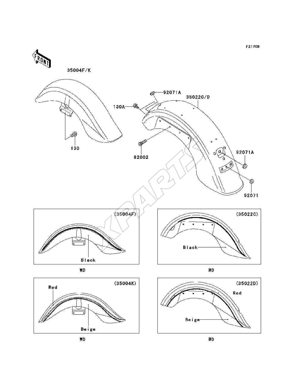 Picture for category Fenders(VN1500-L4)