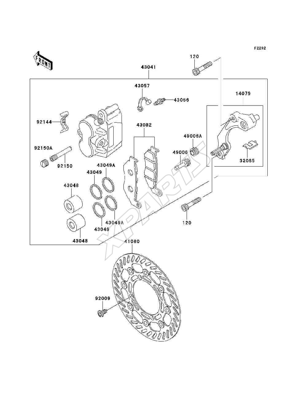 Picture for category Front Brake(KLX300-A7 / A8)