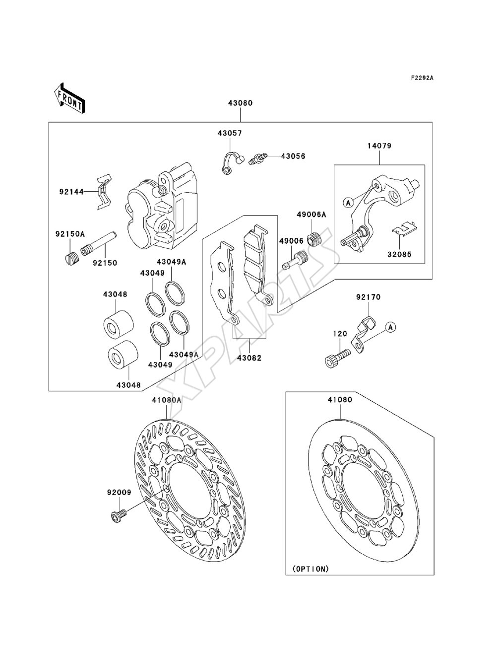 Picture for category Front Brake(KX500-E16)