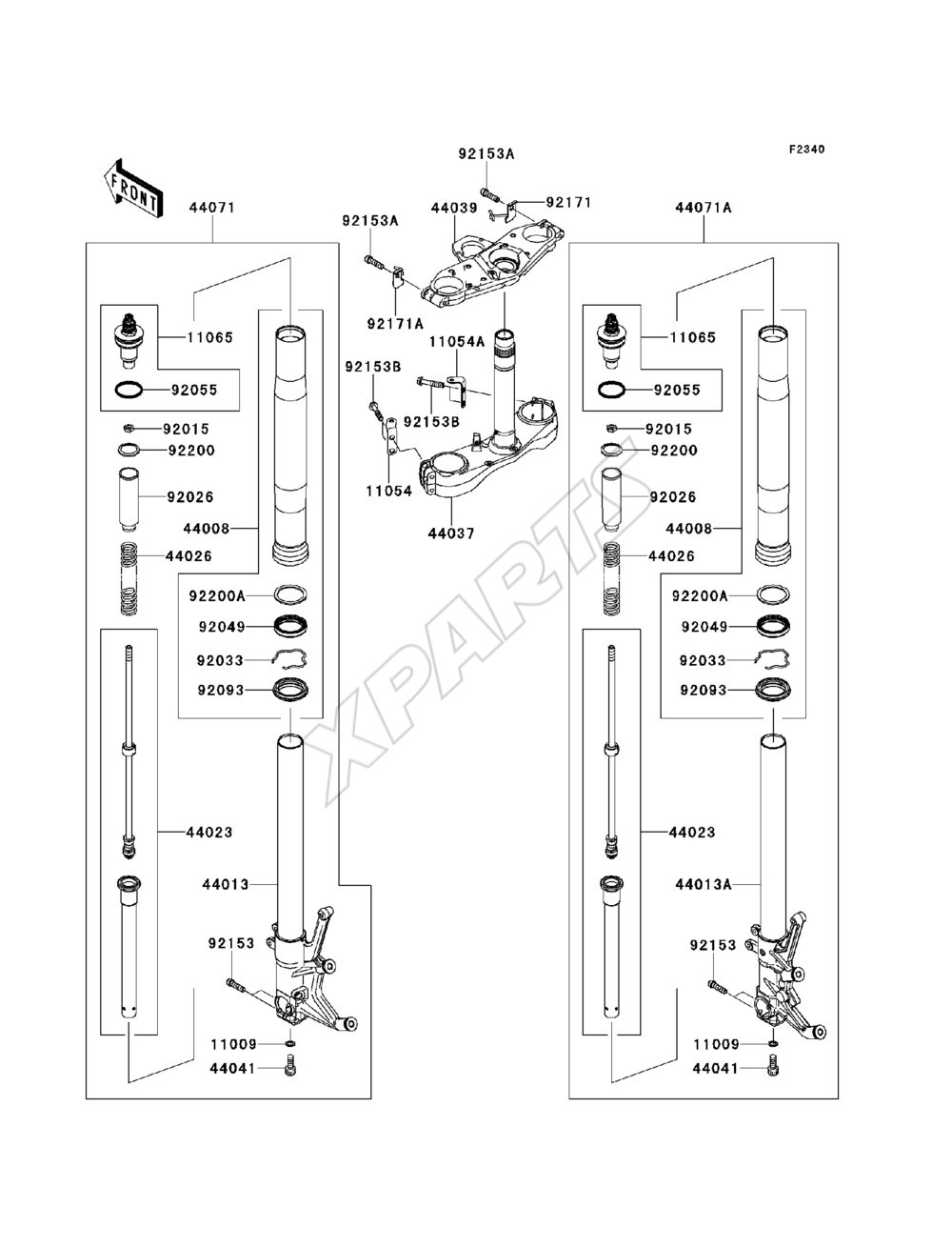 Picture for category Front Fork(-JKBZGNB1 9A011504)