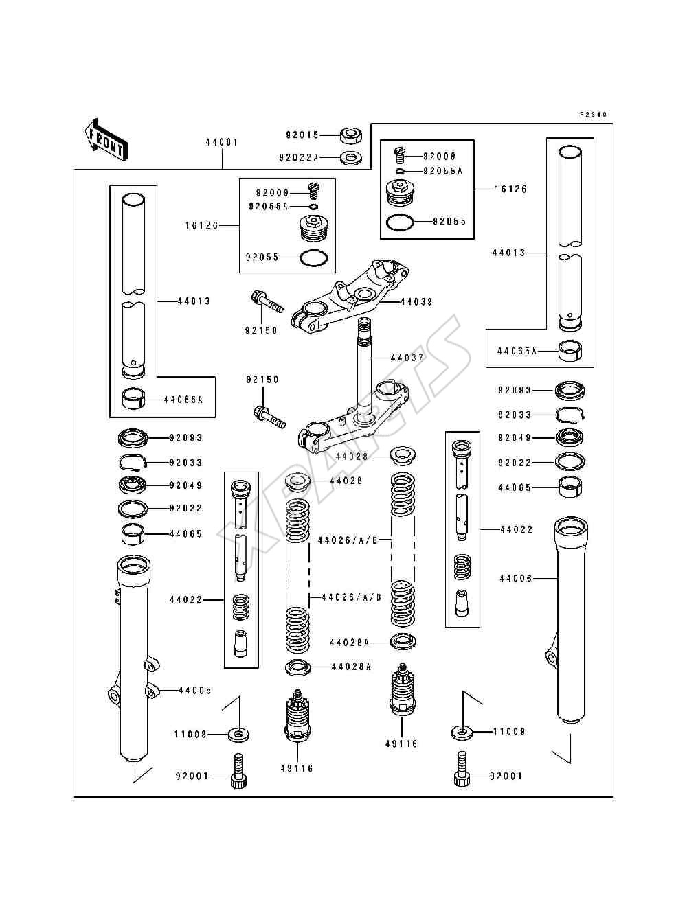 Billede til varegruppe Front Fork(KX80-R1)