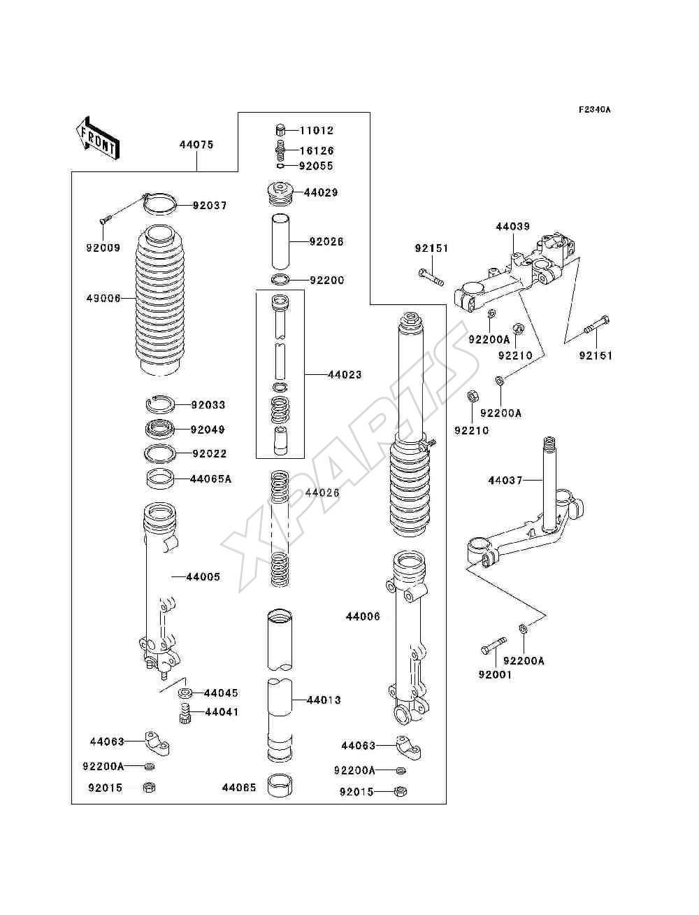 Billede til varegruppe Front Fork(P21 / P22 / P24)