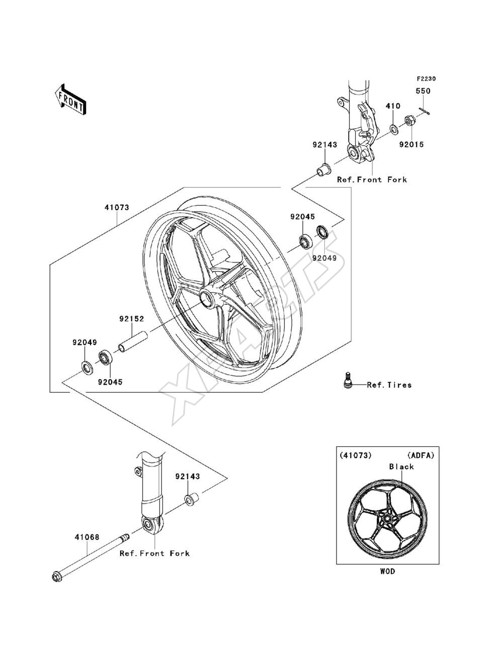 Billede til varegruppe Front Wheel(ADF) / (ADFA)(CN)