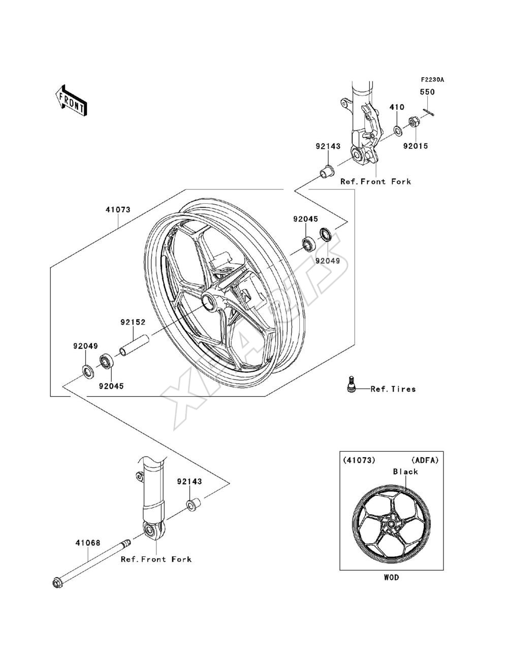 Bild für Kategorie Front Wheel(ADFA)(CA,US)