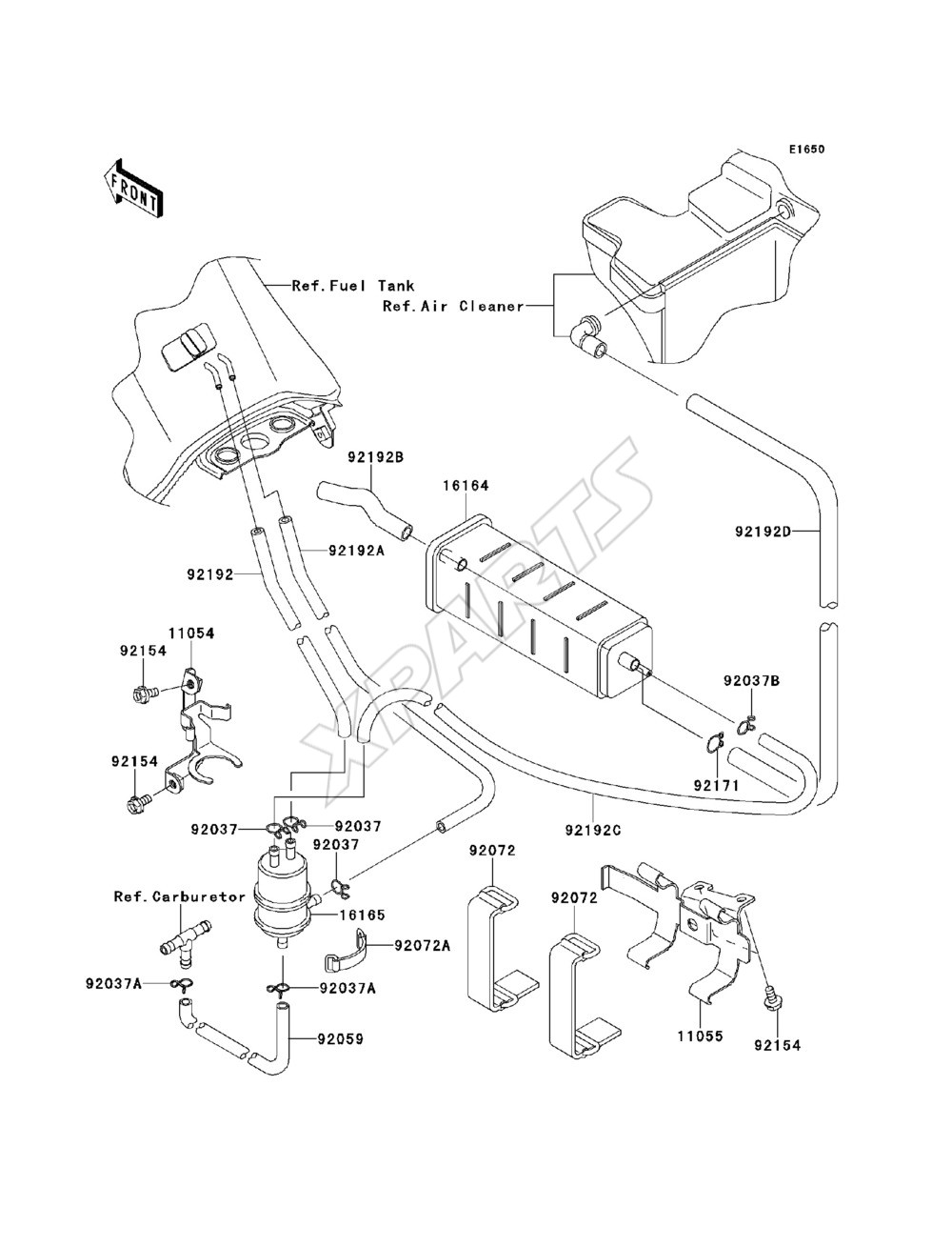 Billede til varegruppe Fuel Evaporative System(CA)