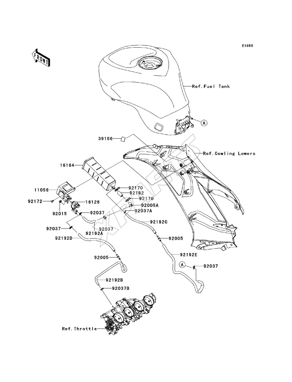 Billede til varegruppe Fuel Evaporative System(CA)