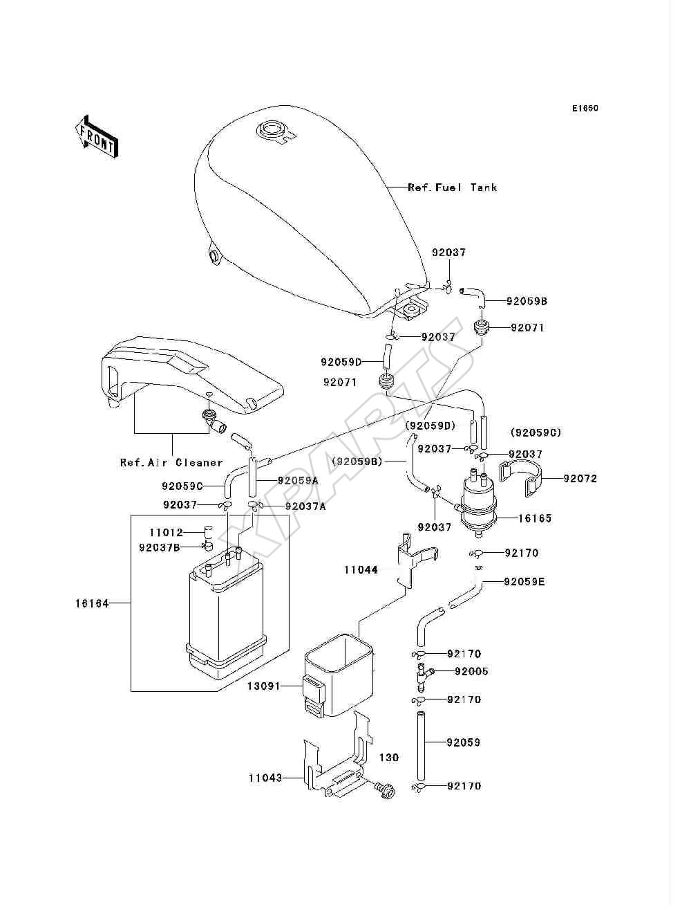 Billede til varegruppe Fuel Evaporative System(CA)