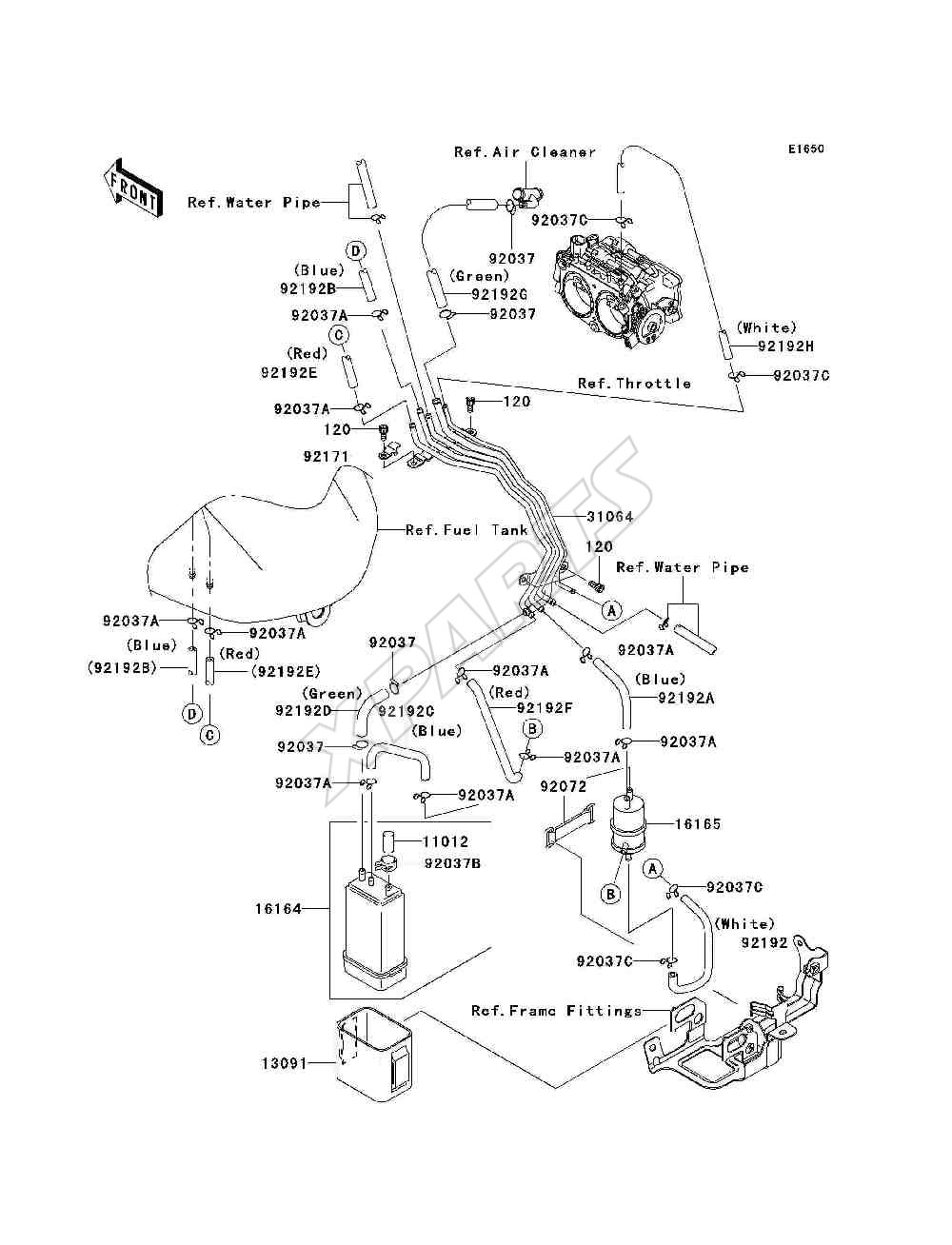 Billede til varegruppe Fuel Evaporative System(CA)