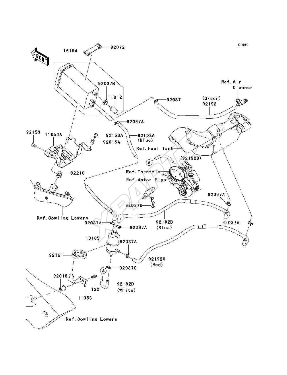 Billede til varegruppe Fuel Evaporative System(CA)