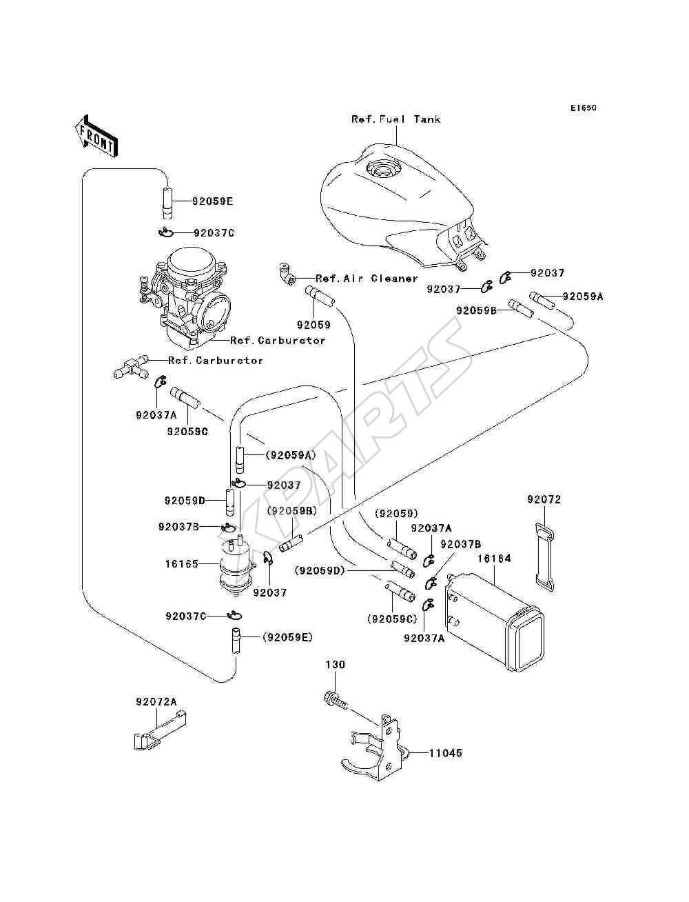 Billede til varegruppe Fuel Evaporative System(CA)