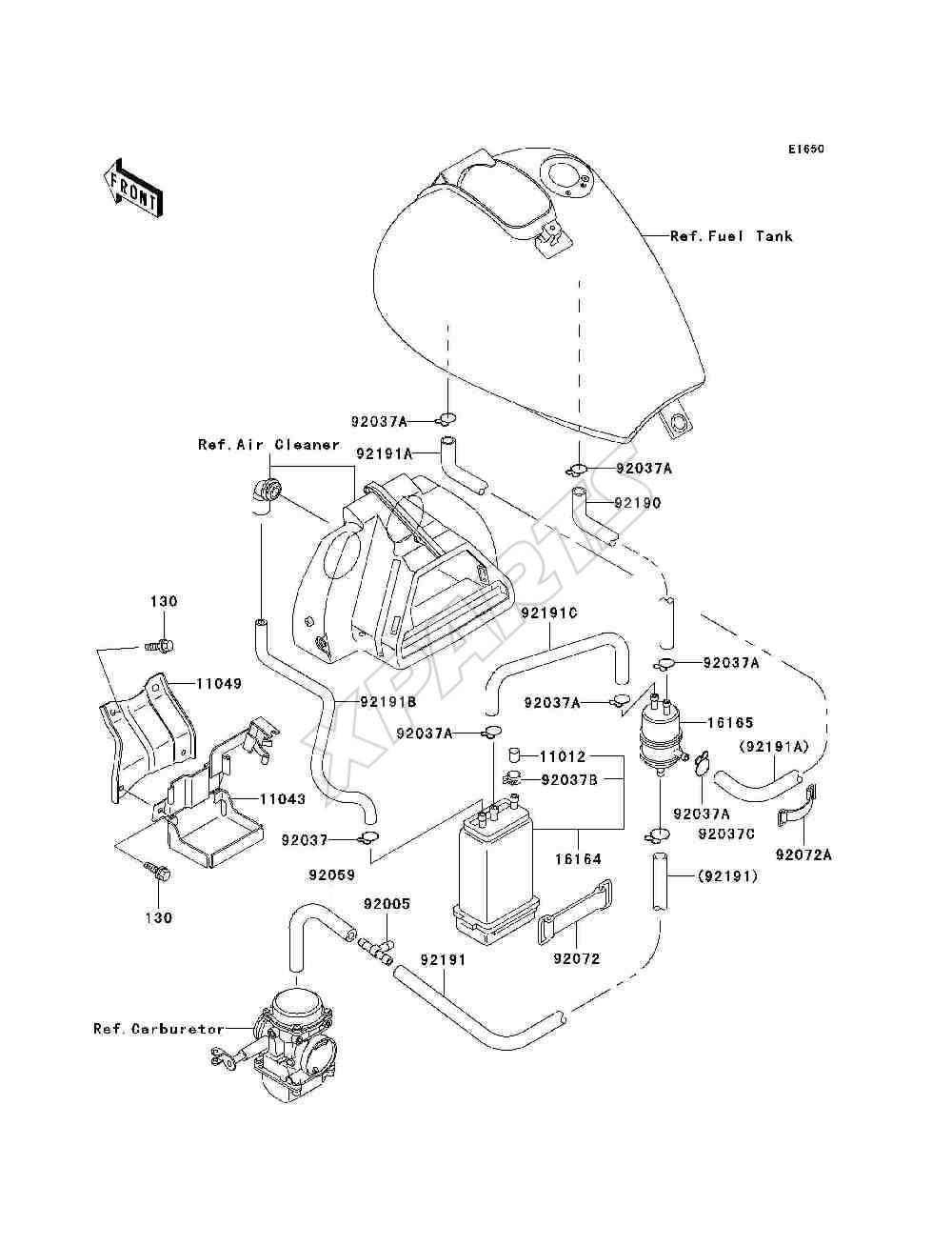 Billede til varegruppe Fuel Evaporative System(CA)